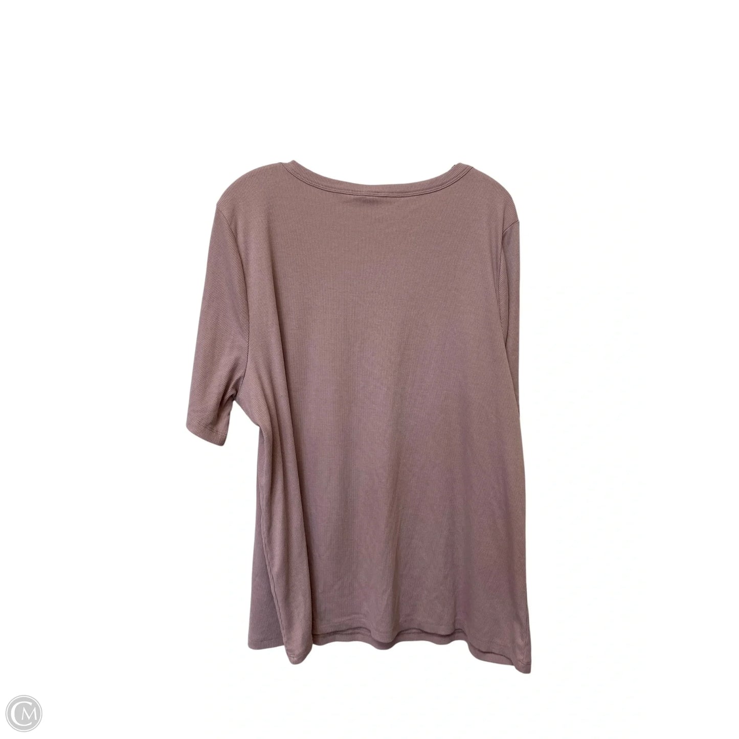 Top Short Sleeve Basic By Cato In Purple, Size: 22