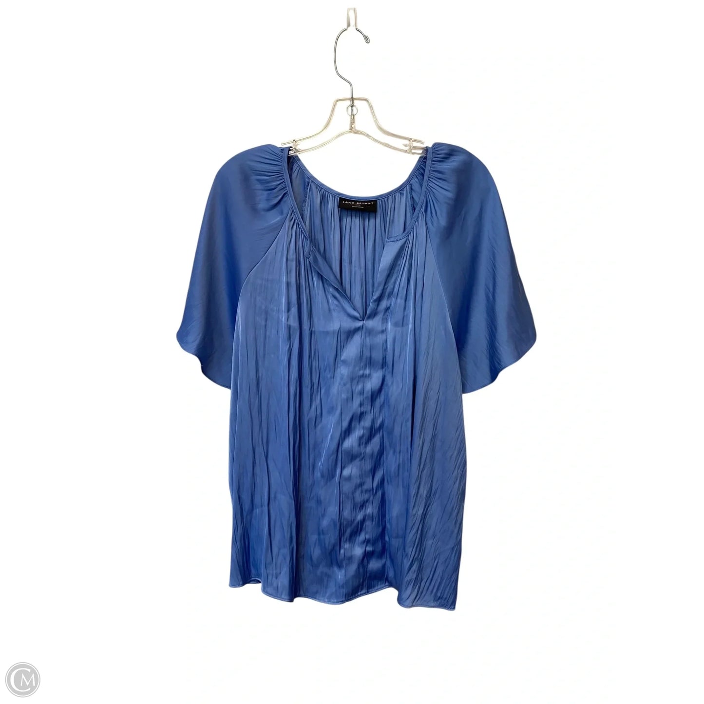 Top Short Sleeve By Lane Bryant In Blue, Size: 18