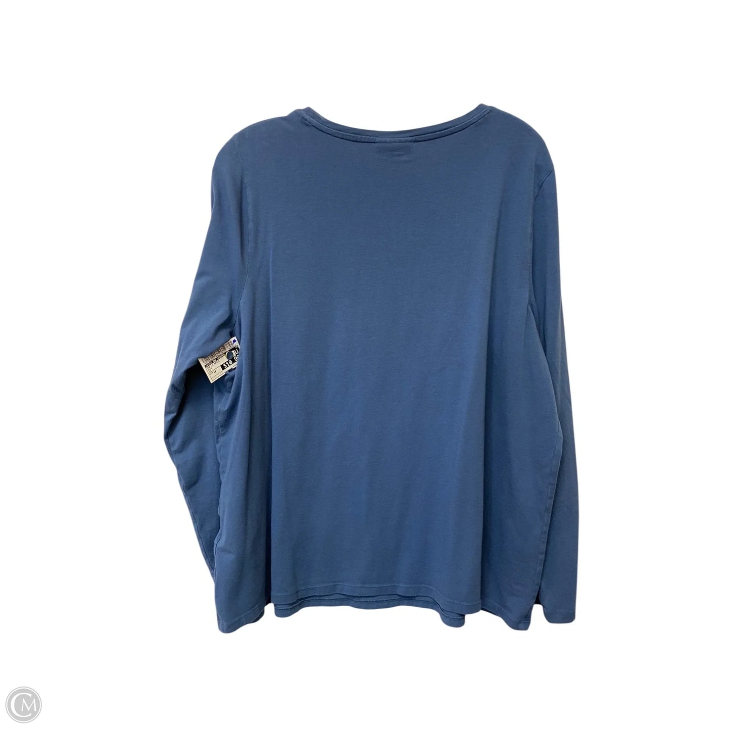 Top Long Sleeve Basic By Style And Company In Blue, Size: 1x