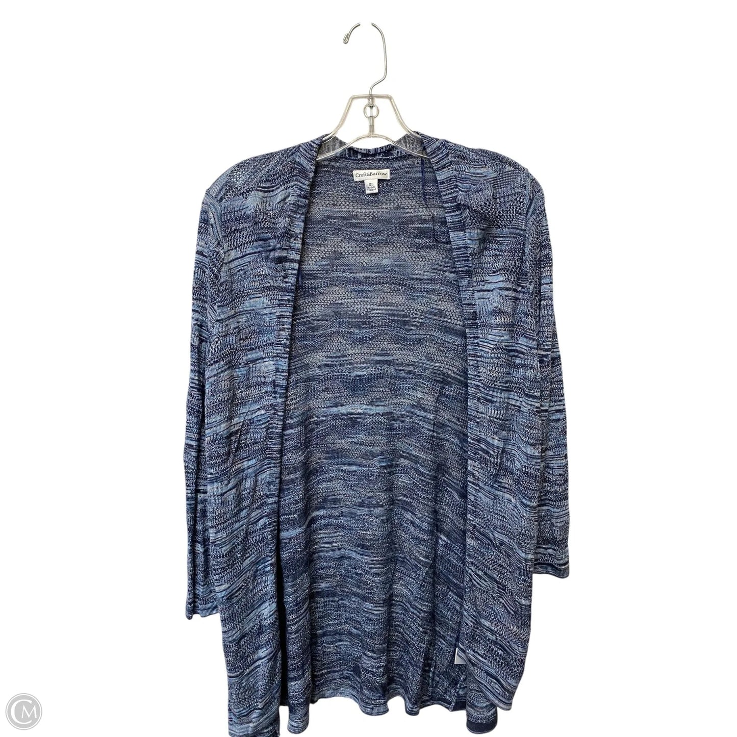 Cardigan By Croft And Barrow In Blue, Size: Xl