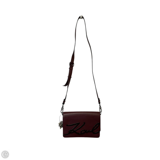Crossbody Designer By Karl Lagerfeld, Size: Small