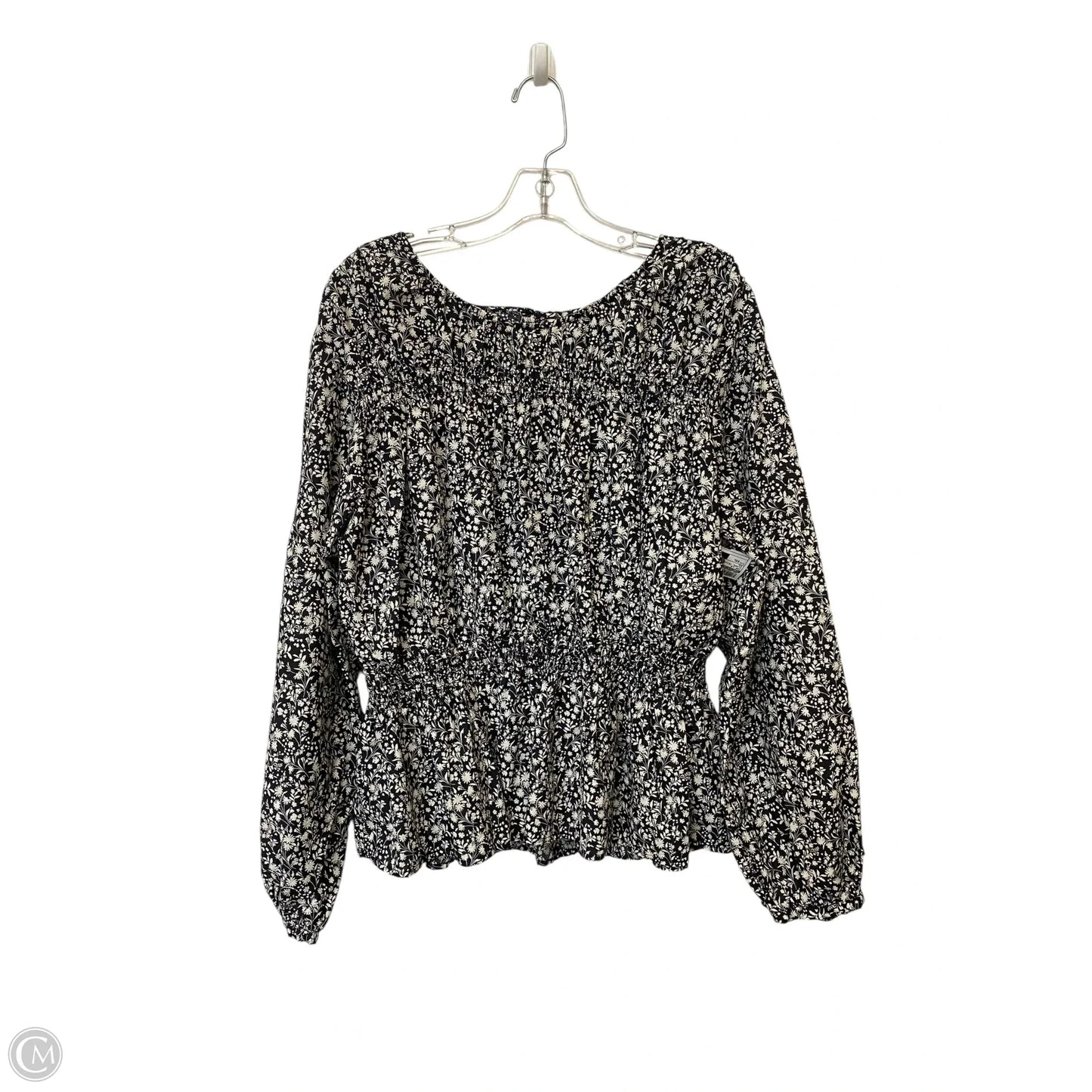 Top Long Sleeve By Universal Thread In Floral Print, Size: Xxl