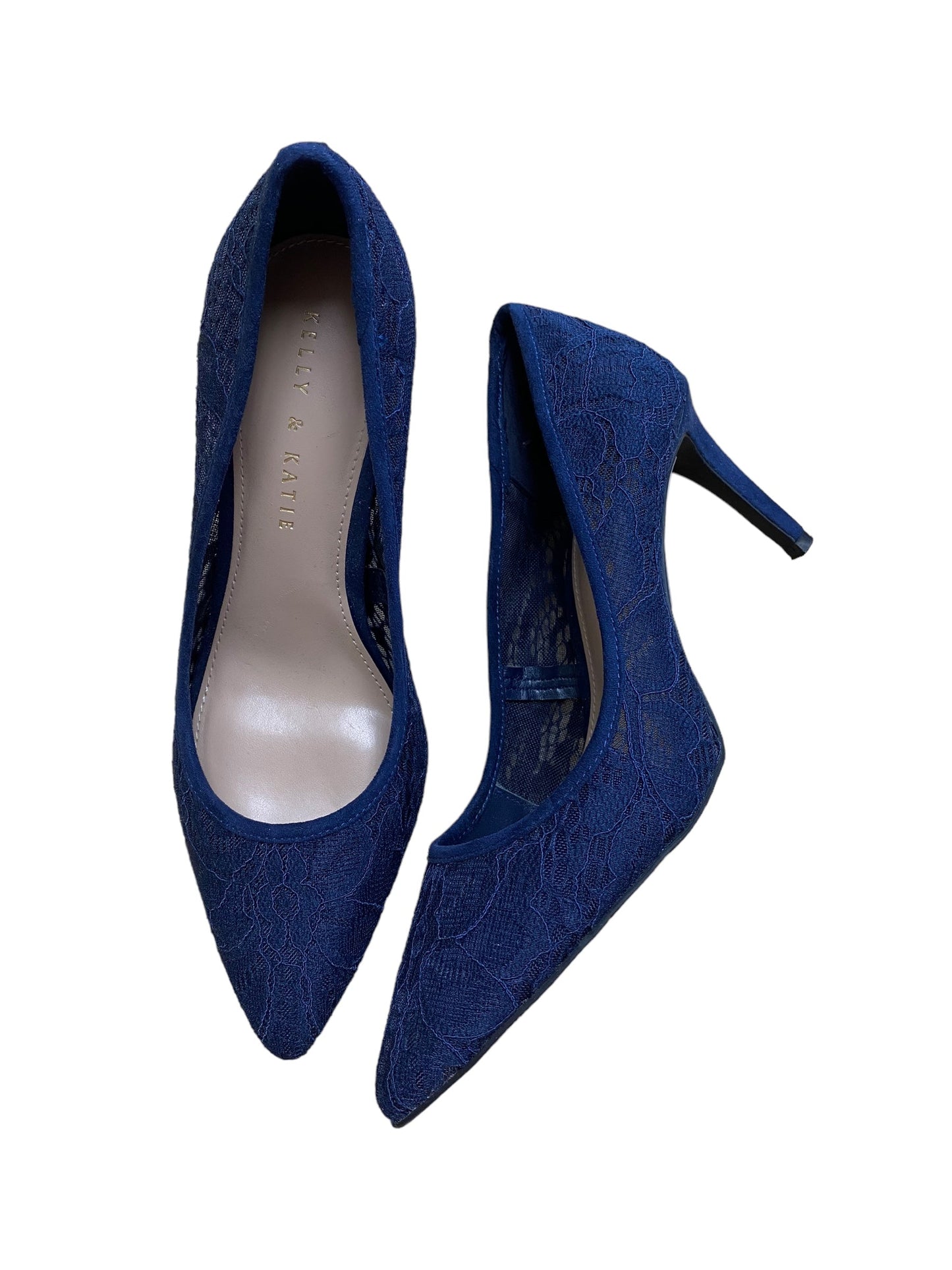 Blue Shoes Heels Stiletto Kelly And Katie, Size 7.5