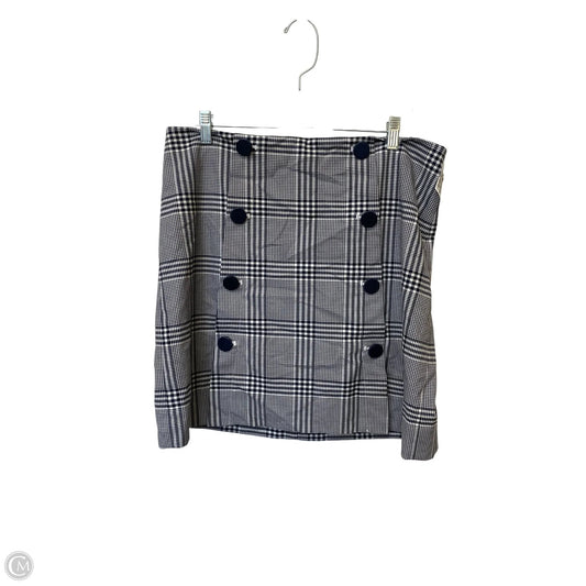 Skirt Mini & Short By Loft In Plaid Pattern, Size: 14