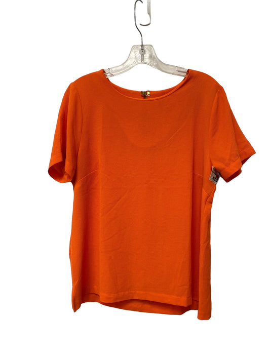 Orange Top Short Sleeve Rose And Olive, Size M