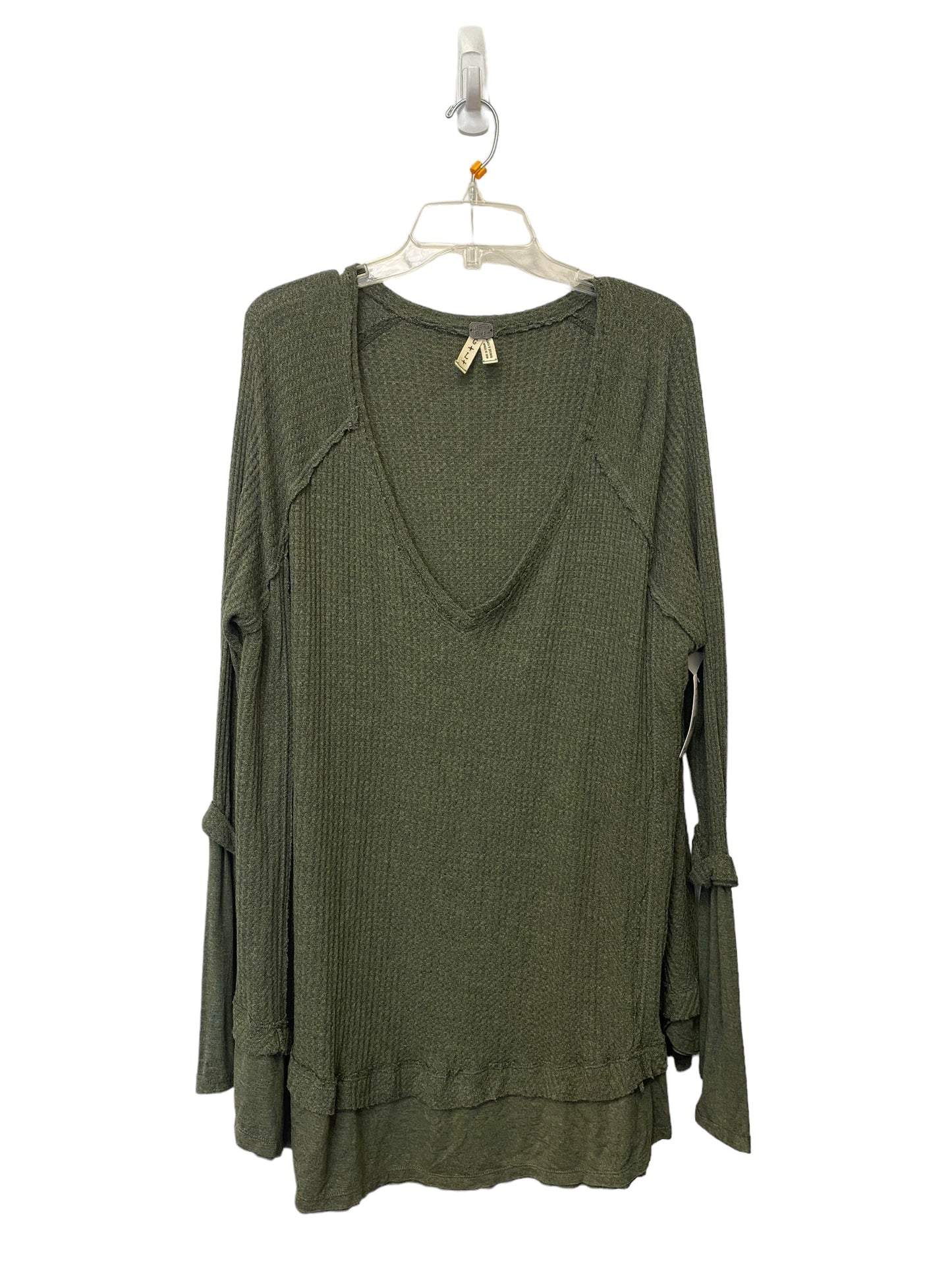 Green Top Long Sleeve We The Free, Size L
