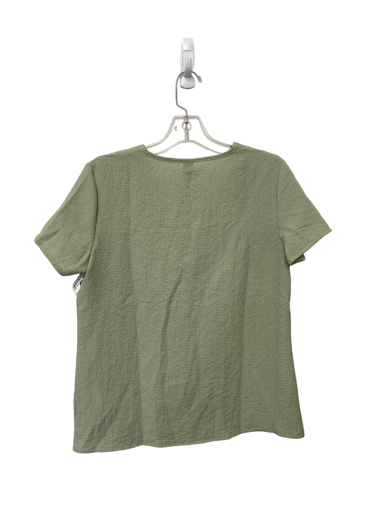 Green Top Short Sleeve Clothes Mentor, Size S