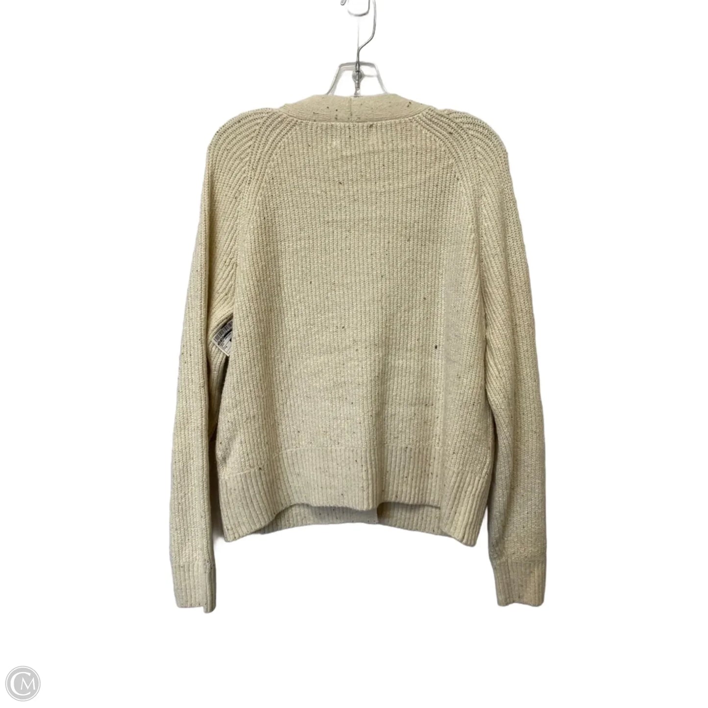 Sweater Cardigan By Old Navy In Cream, Size: M