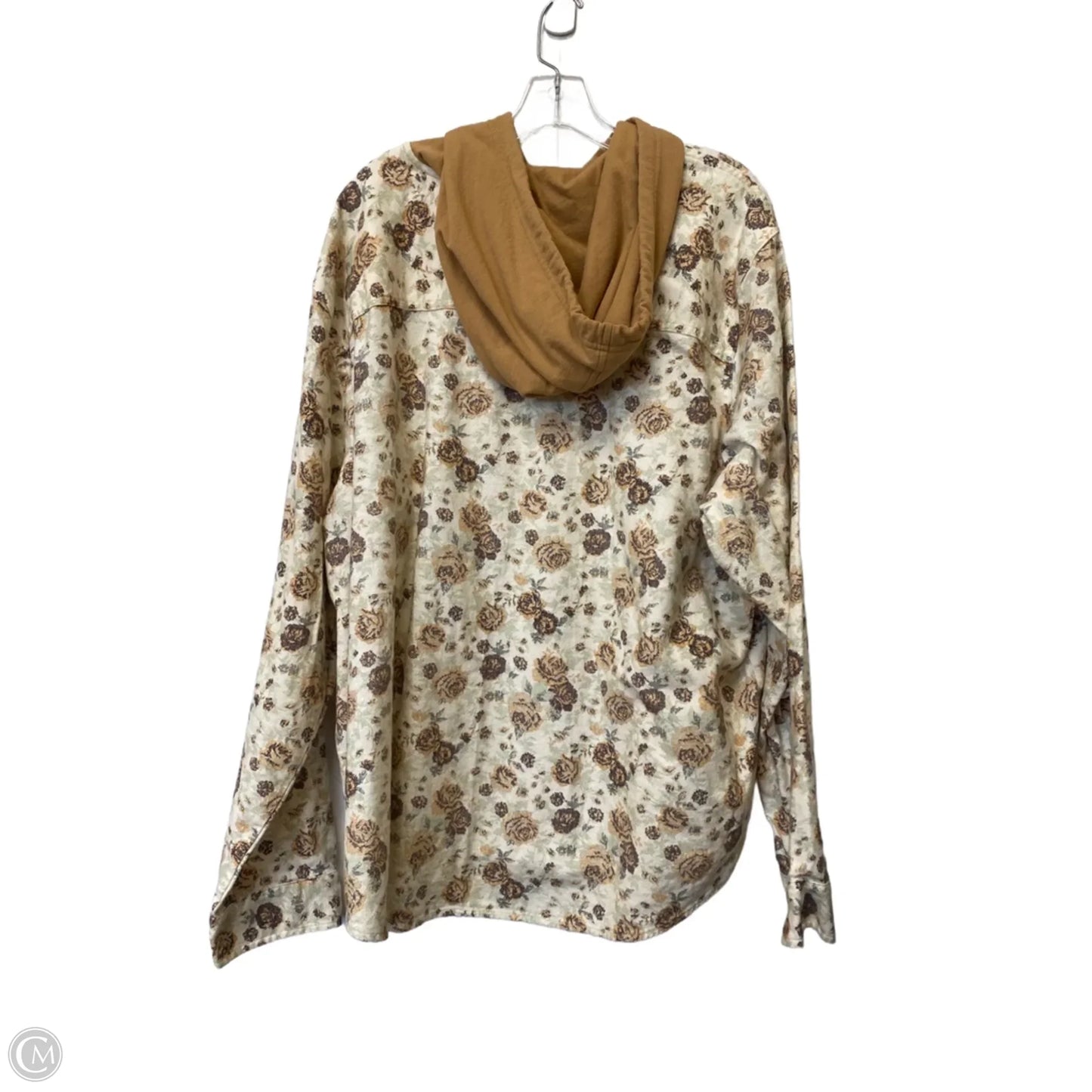 Sweatshirt Hoodie By Clothes Mentor In Floral Print, Size: Xxl