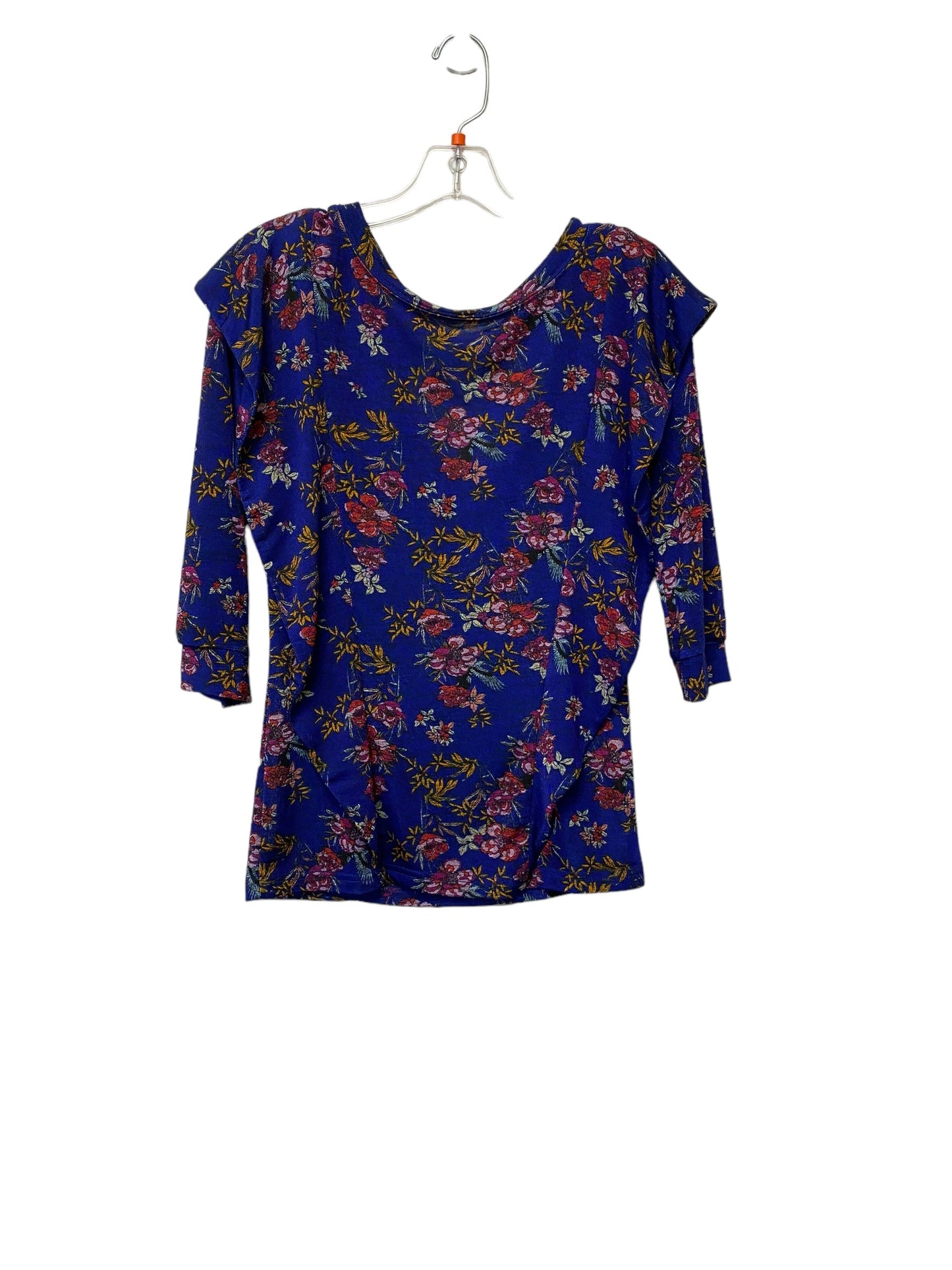 Top Long Sleeve By Free People In Floral Print, Size: Xs