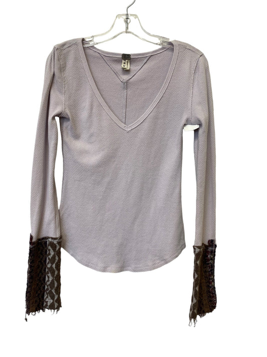 Top Long Sleeve By We The Free In Purple, Size: M