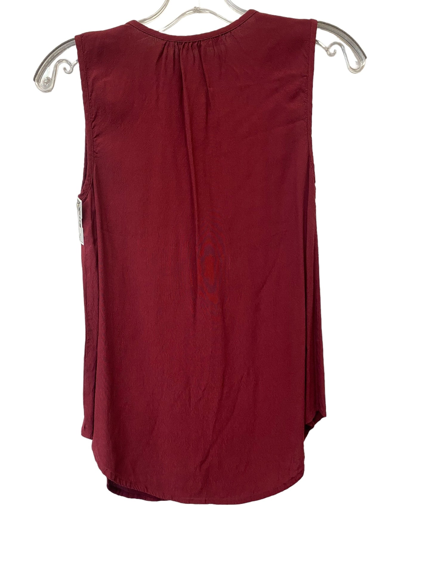 Top Sleeveless By Madewell In Red, Size: Xs