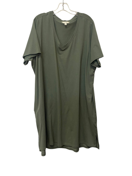 Dress Casual Midi By Terra & Sky In Green, Size: 2x