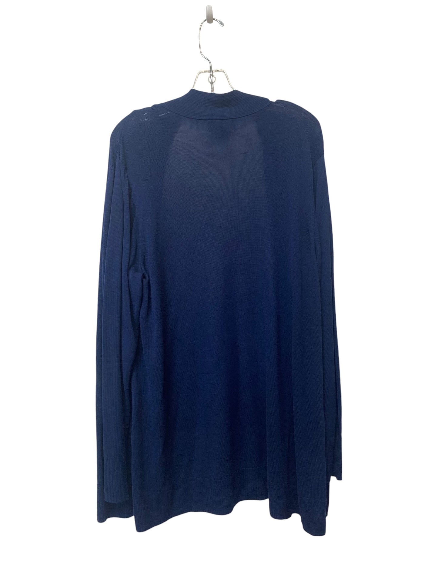 Cardigan By Liz Claiborne In Blue, Size: 2x