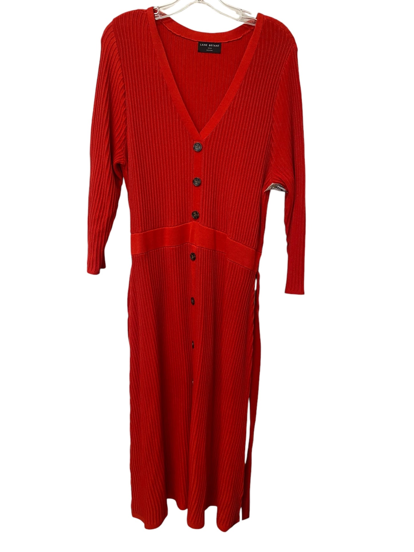 Dress Casual Maxi By Lane Bryant In Red, Size: 2x