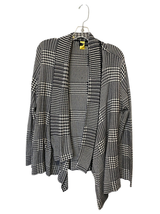 Cardigan By Kasper In Black & White, Size: L