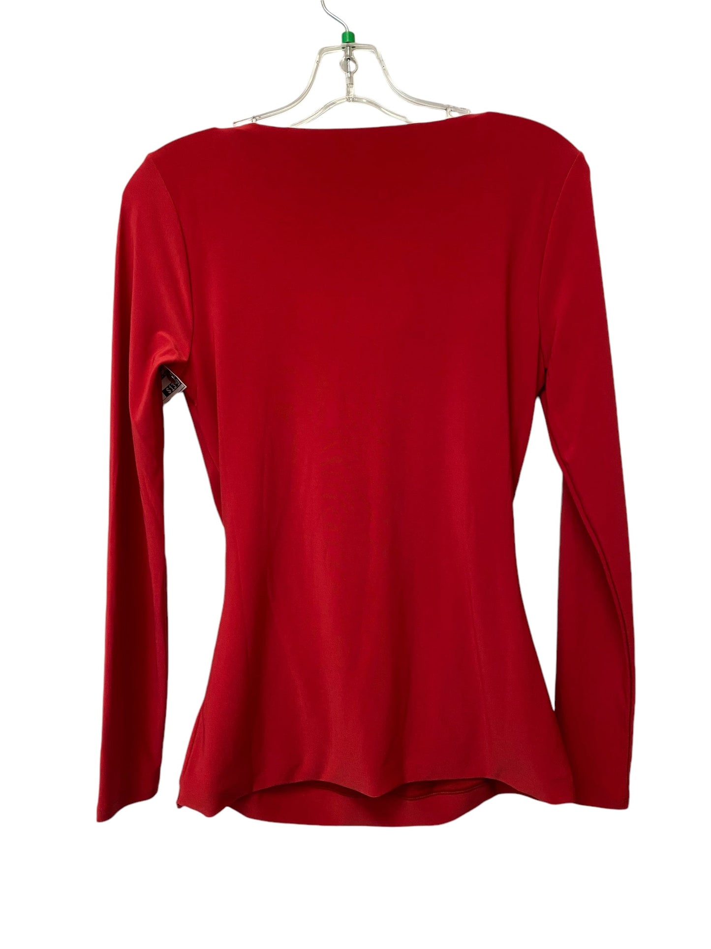 Top Long Sleeve By White House Black Market In Red, Size: Xs