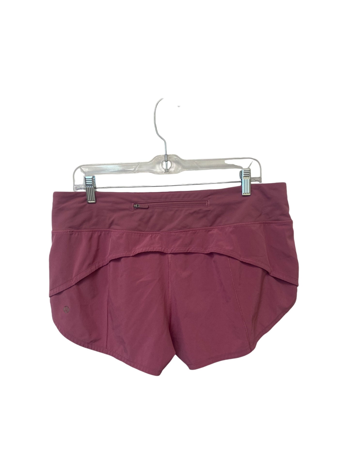 Athletic Shorts By Lululemon In Mauve, Size: 10