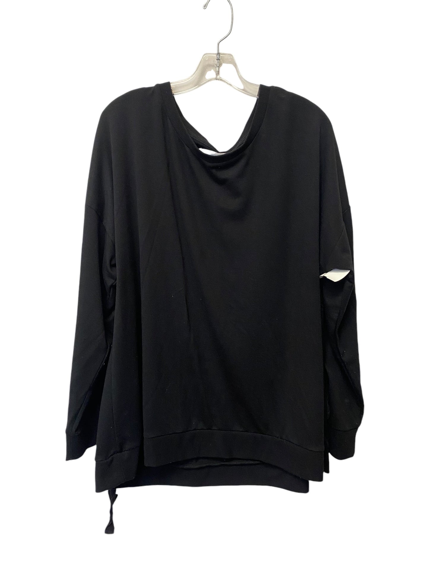 Sweatshirt Crewneck By Clothes Mentor In Black, Size: 2x