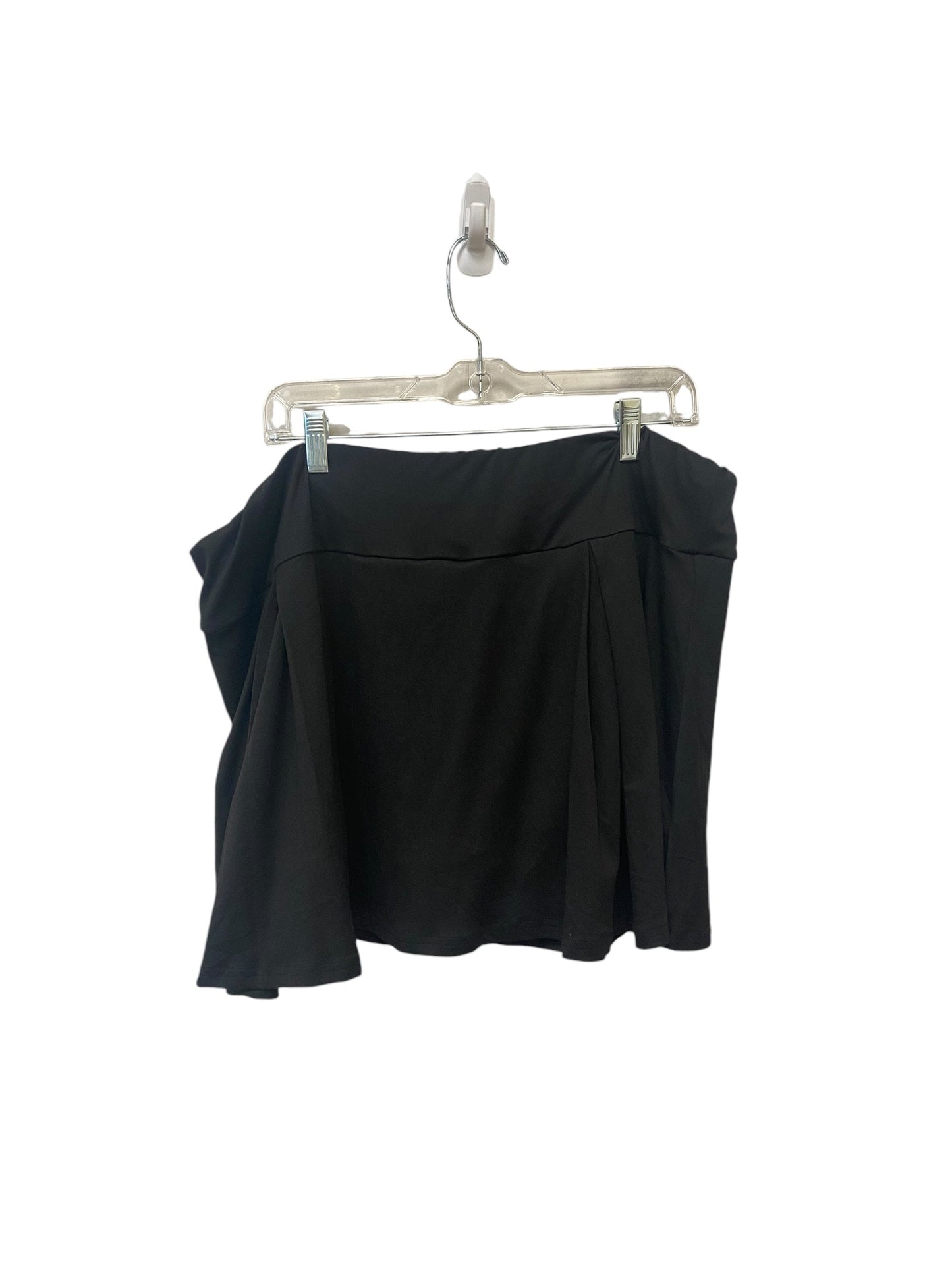 Skirt Mini & Short By Clothes Mentor In Black, Size: 4x