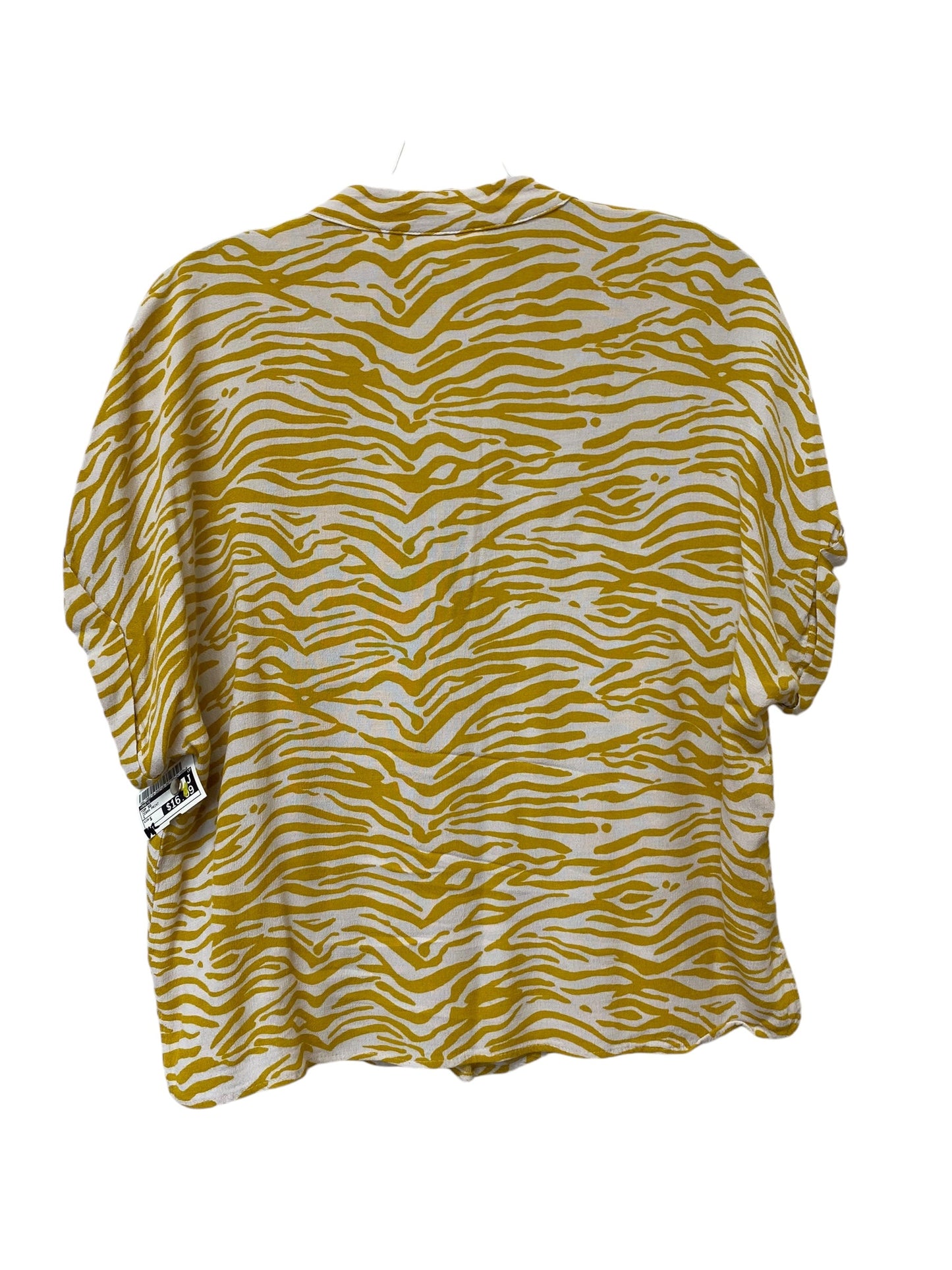 Top Short Sleeve By Maeve In Zebra Print, Size: S