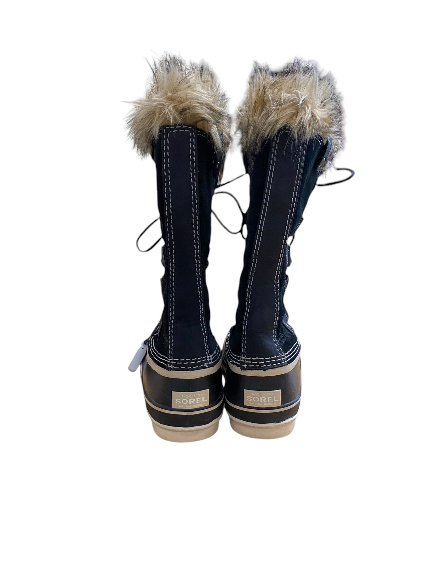 Boots Snow By Sorel In Black & Tan, Size: 9