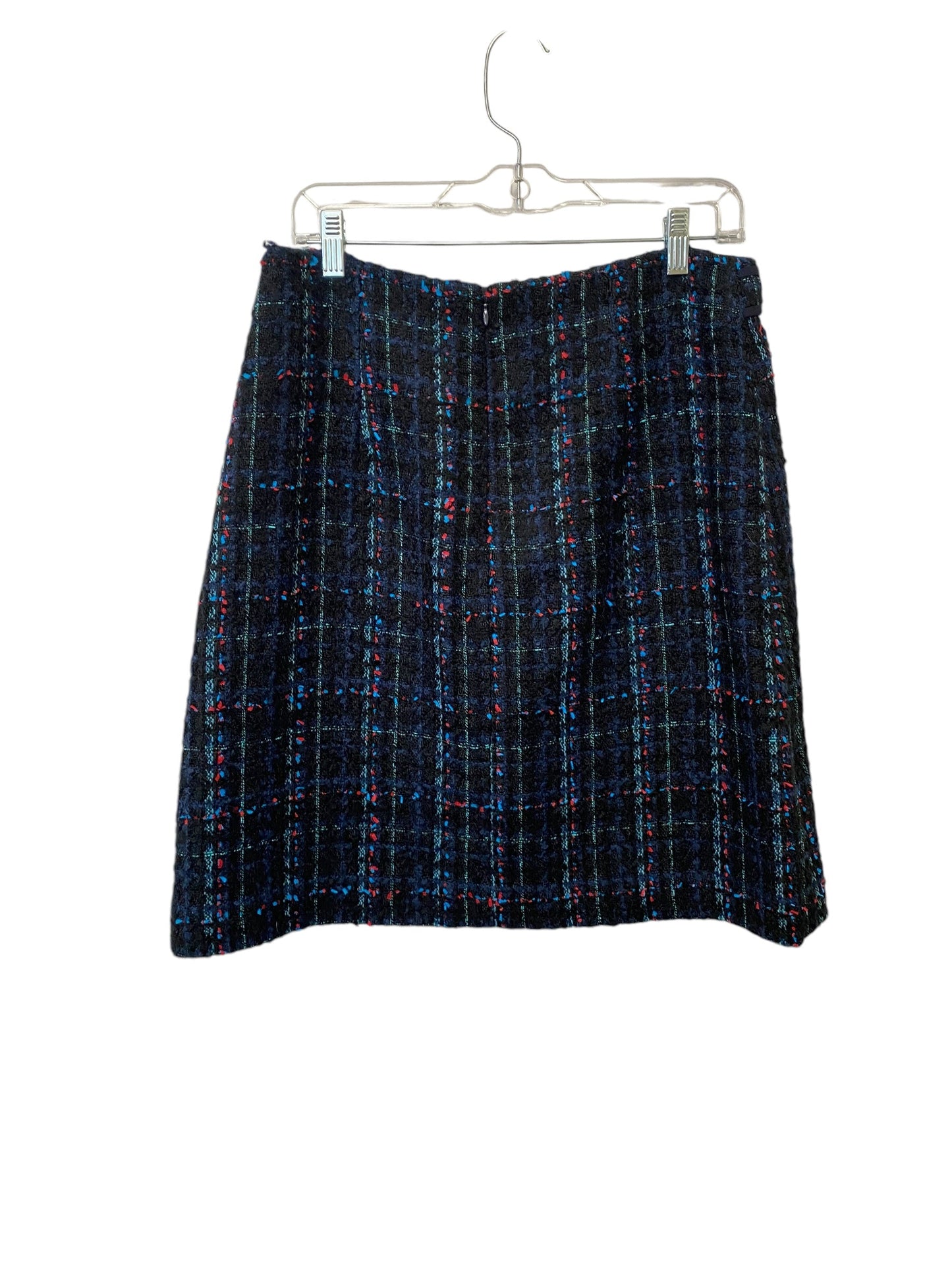 Skirt Mini & Short By Ann Taylor In Black & Blue, Size: 8