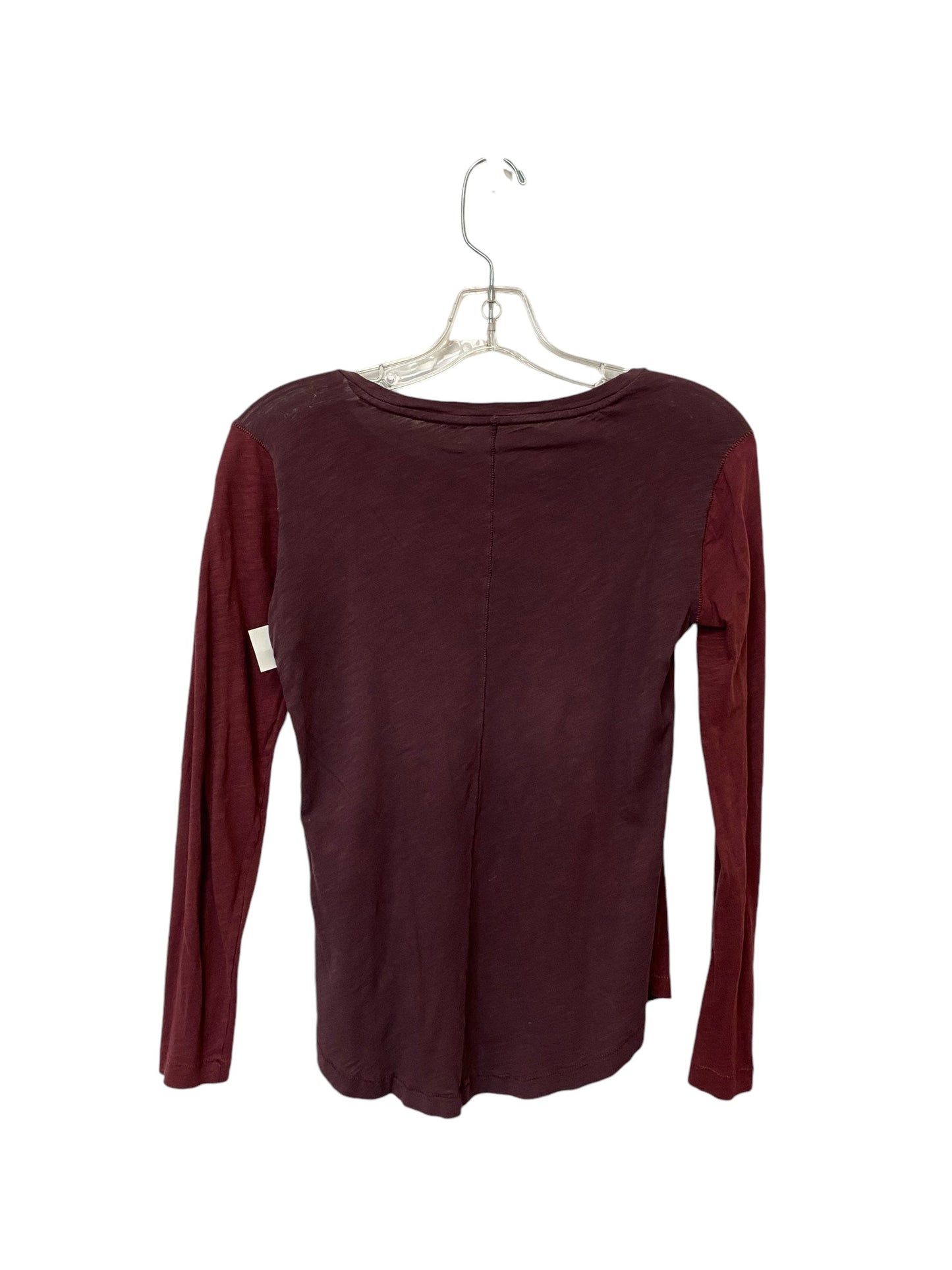 Top Long Sleeve Basic By Madewell In Red, Size: Xs