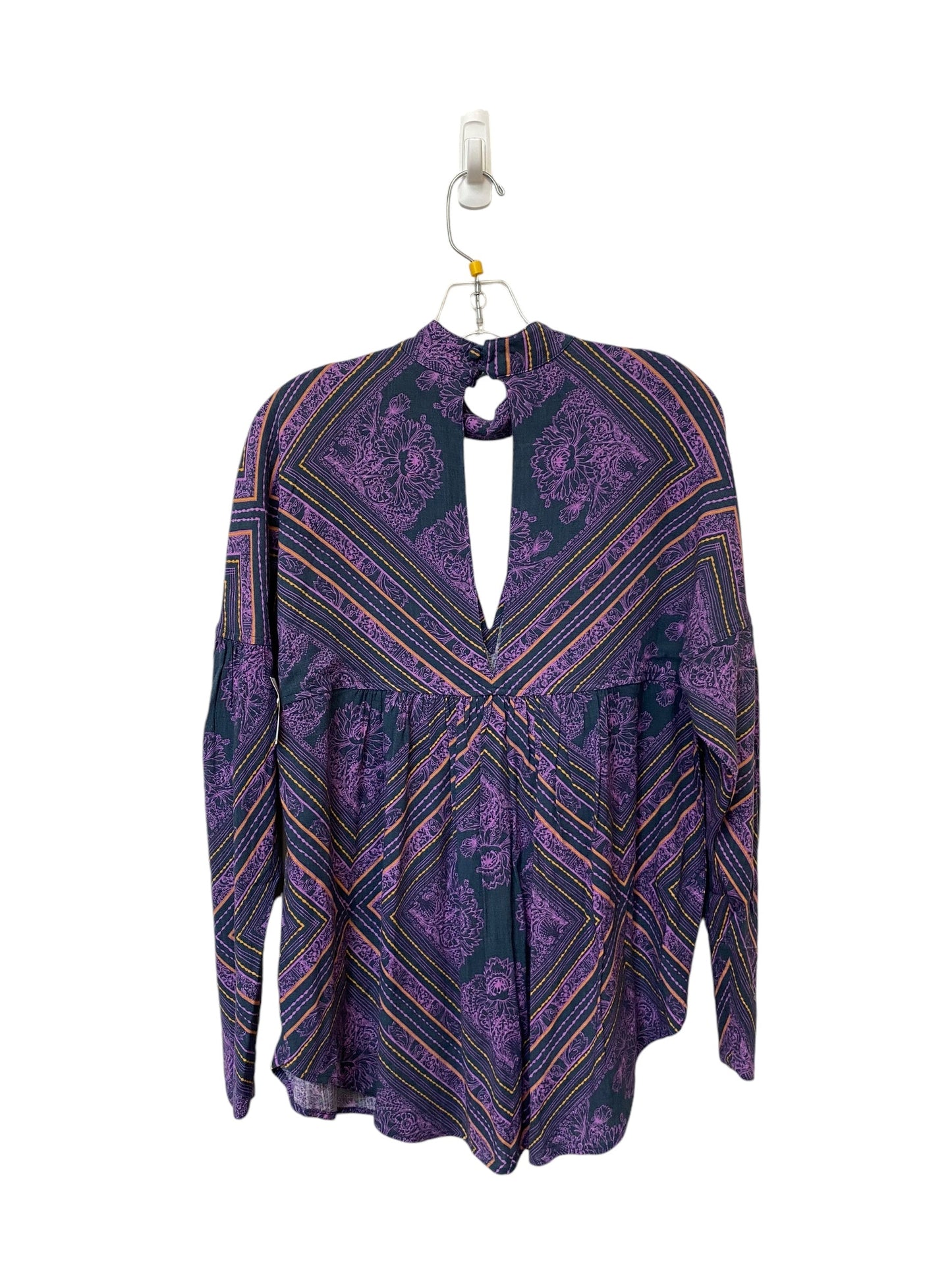 Top Long Sleeve By Free People In Purple, Size: Xs