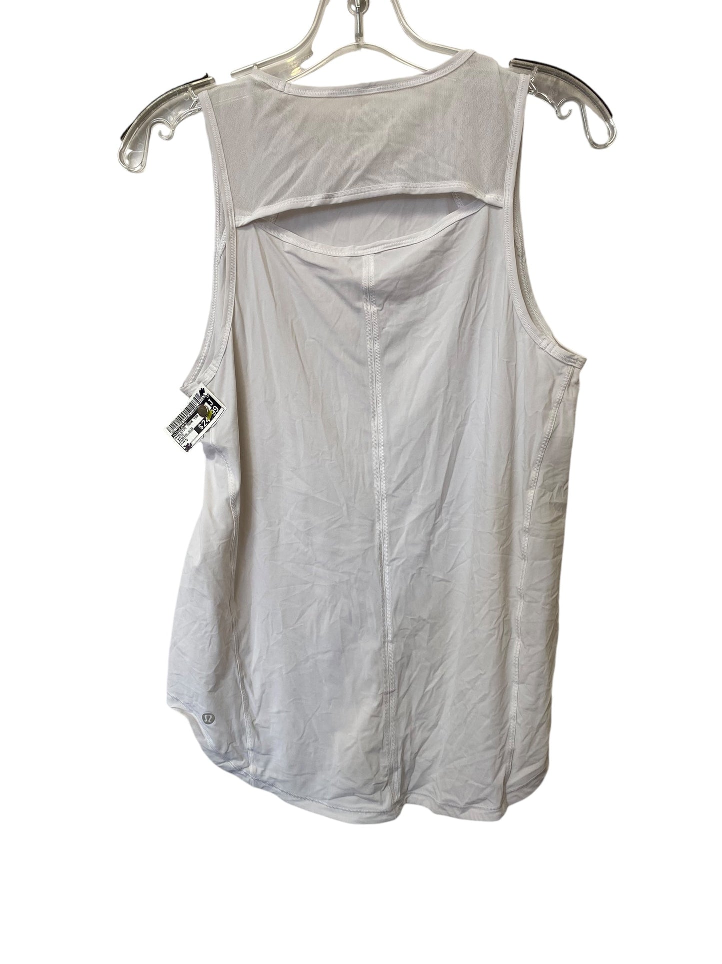 Athletic Tank Top By Lululemon In White, Size: S