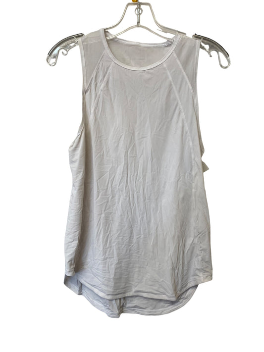 Athletic Tank Top By Lululemon In White, Size: S