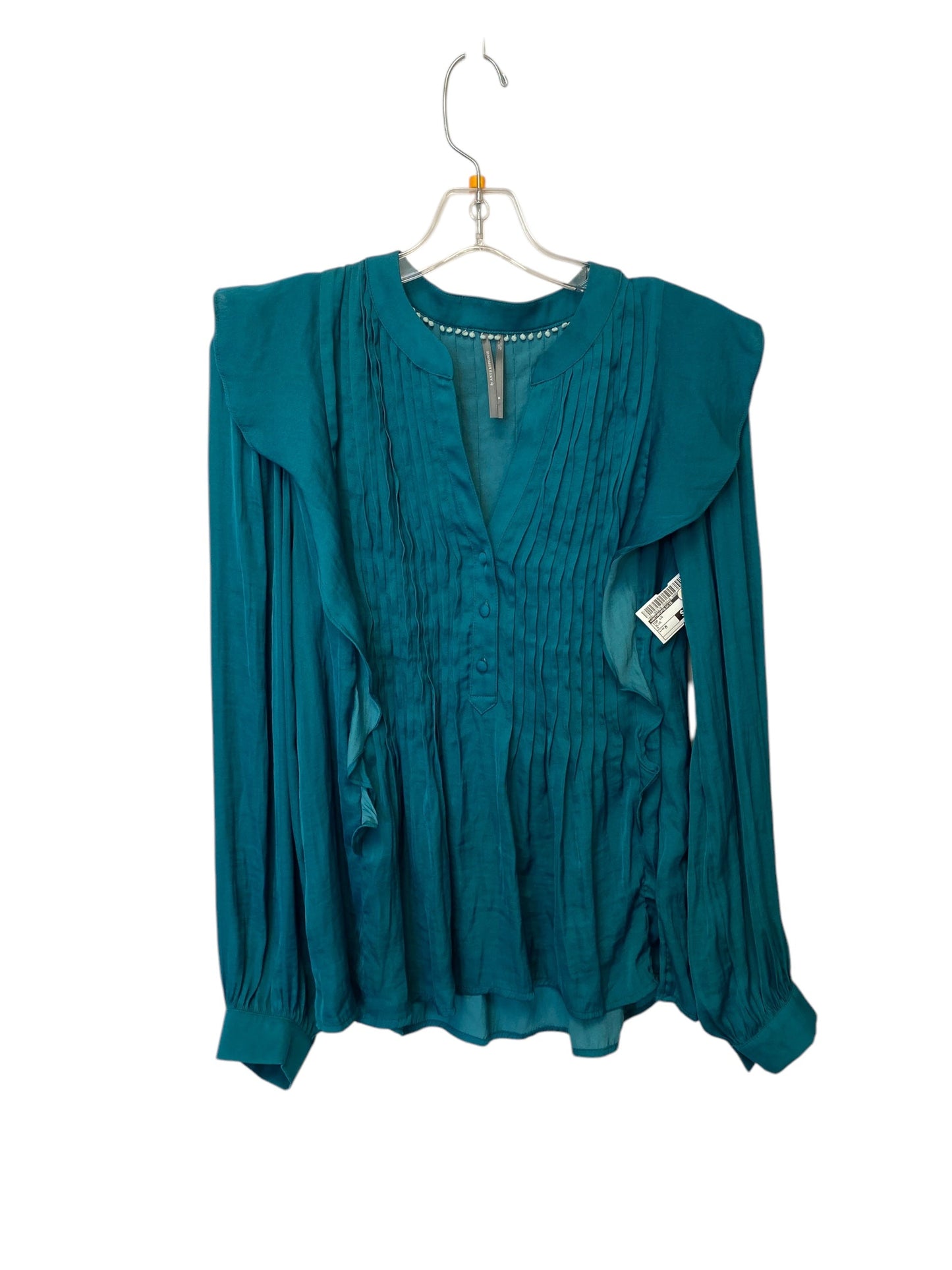 Top Long Sleeve By Anthropologie In Blue, Size: M