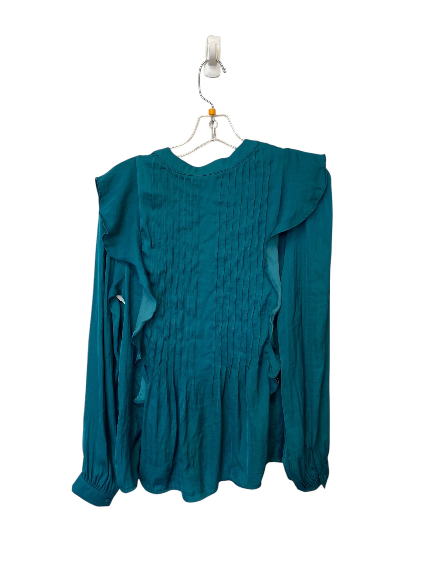 Top Long Sleeve By Anthropologie In Blue, Size: M