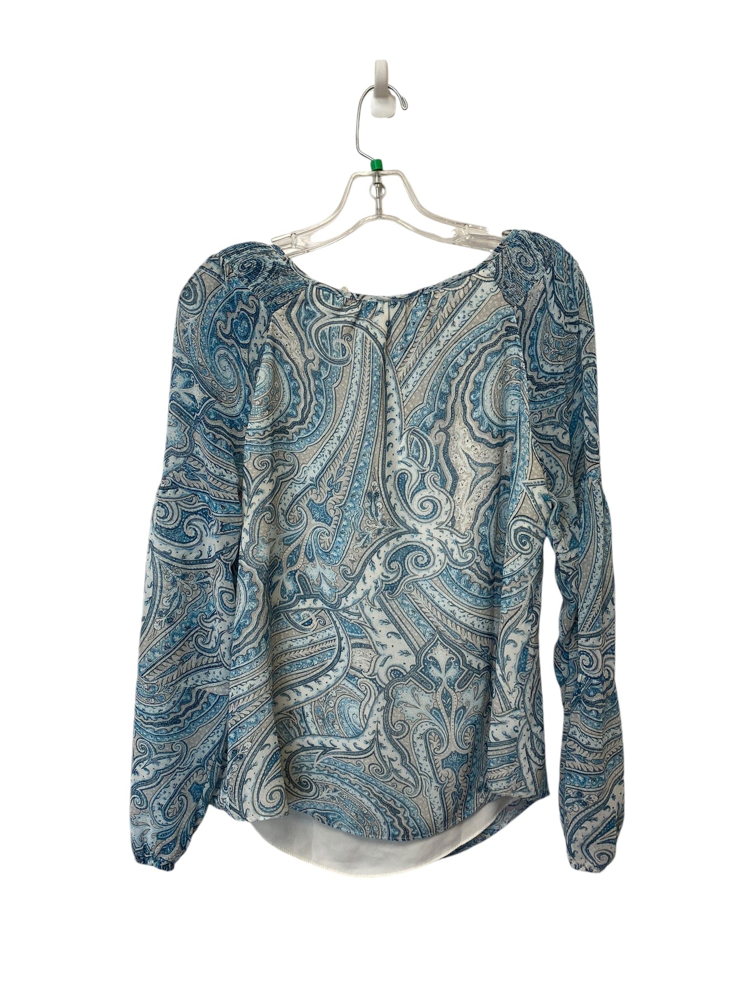 Top Long Sleeve By White House Black Market In Blue, Size: S