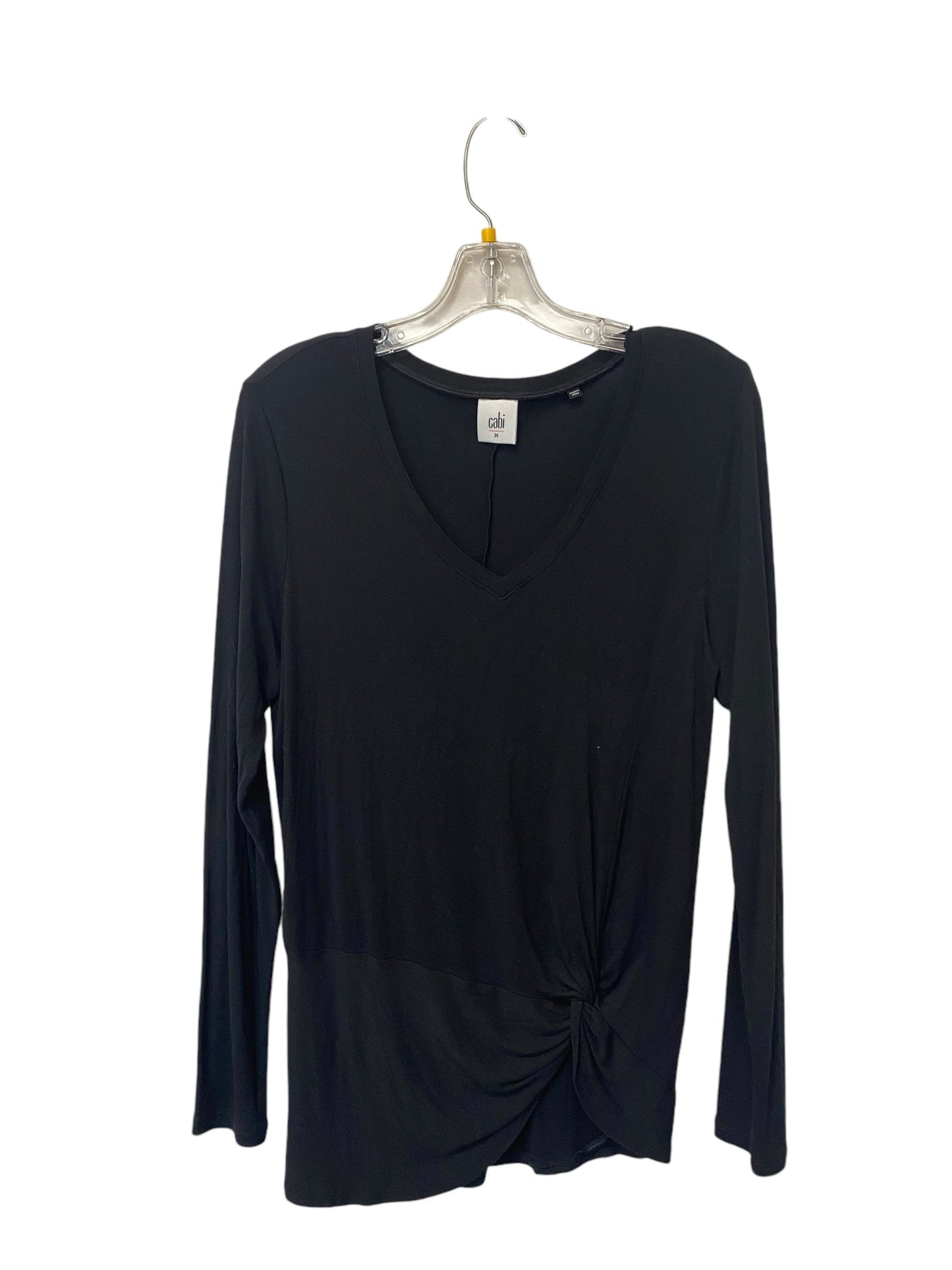 Top Long Sleeve Basic By Cabi In Black, Size: M