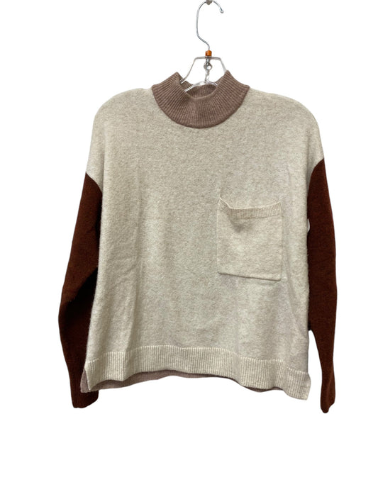 Sweater By Madewell In Brown & Tan, Size: M