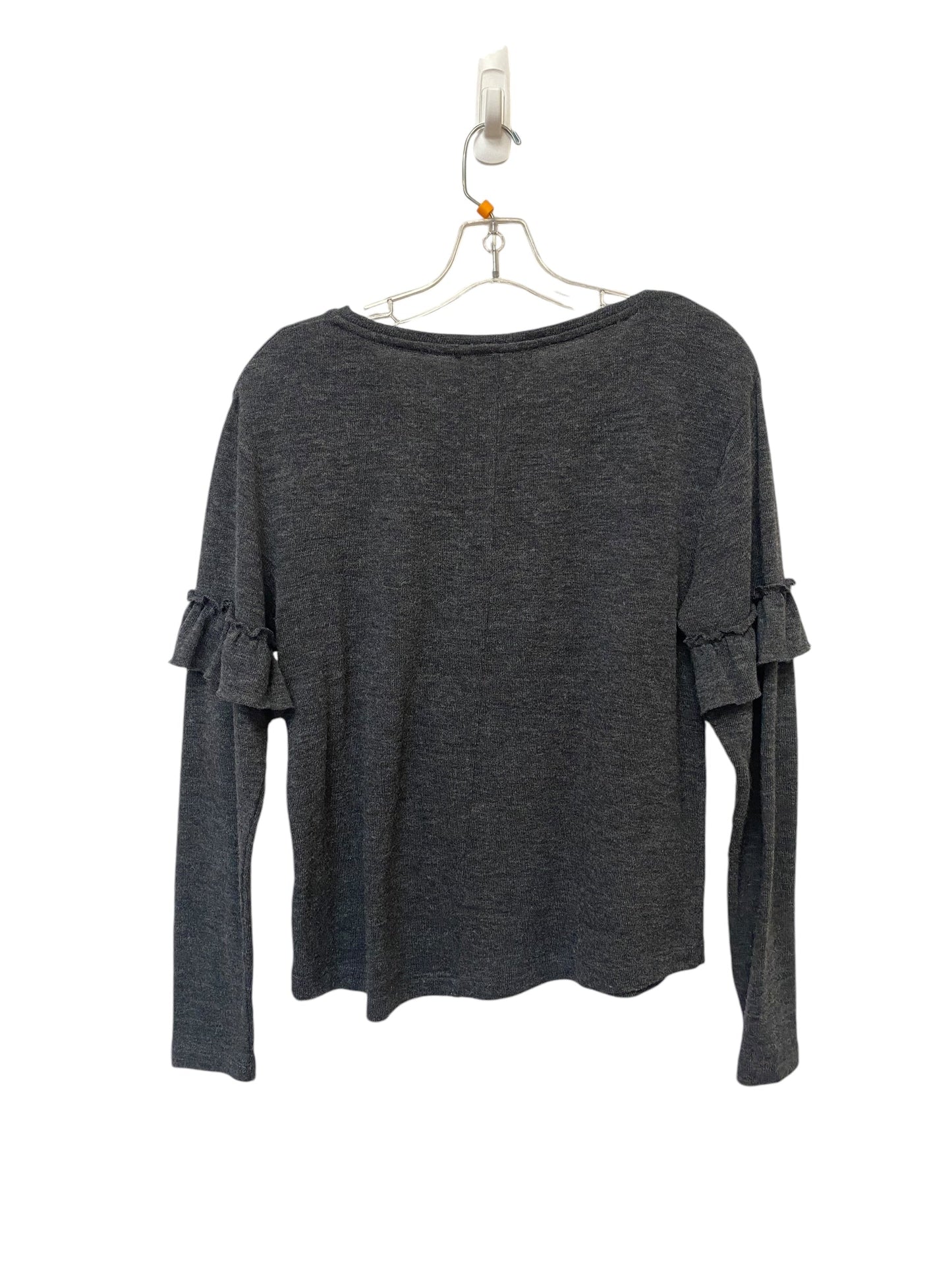 Top Long Sleeve By Philosophy In Grey, Size: S