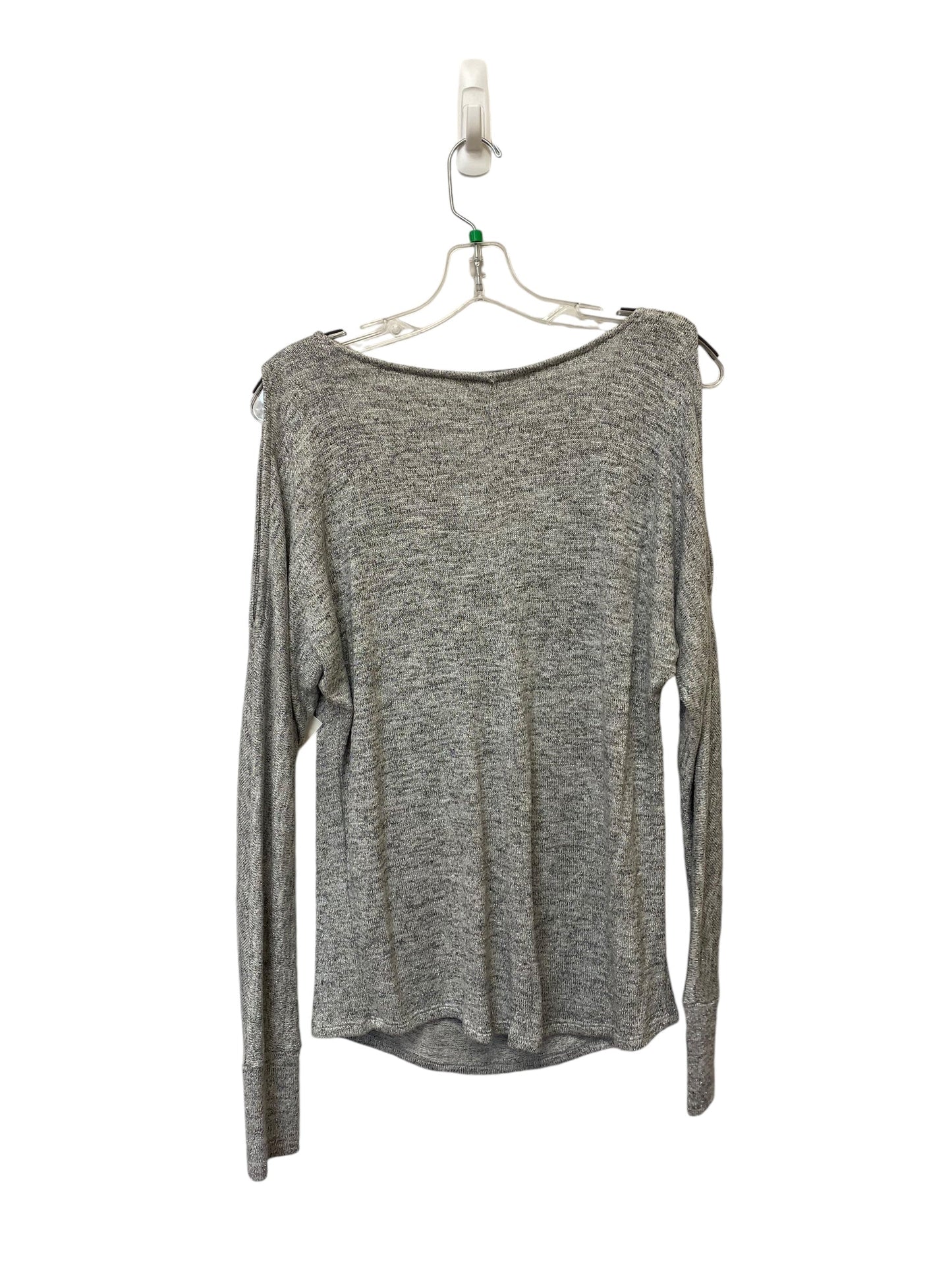 Top Long Sleeve By White House Black Market In Silver, Size: S