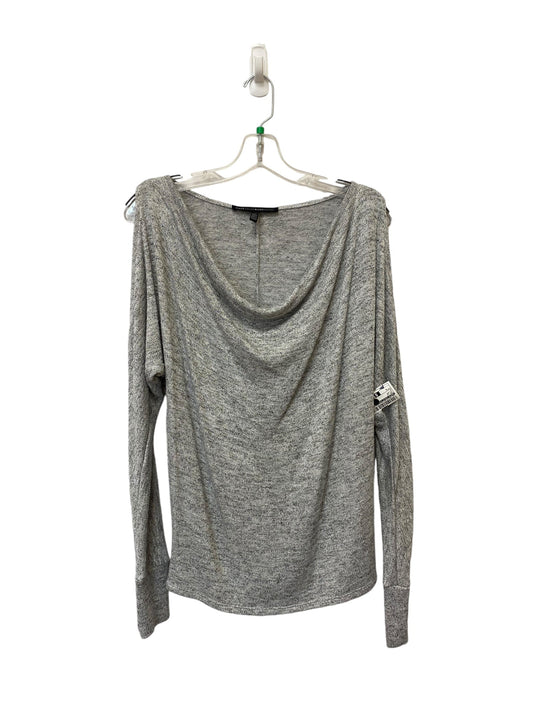 Top Long Sleeve By White House Black Market In Silver, Size: S