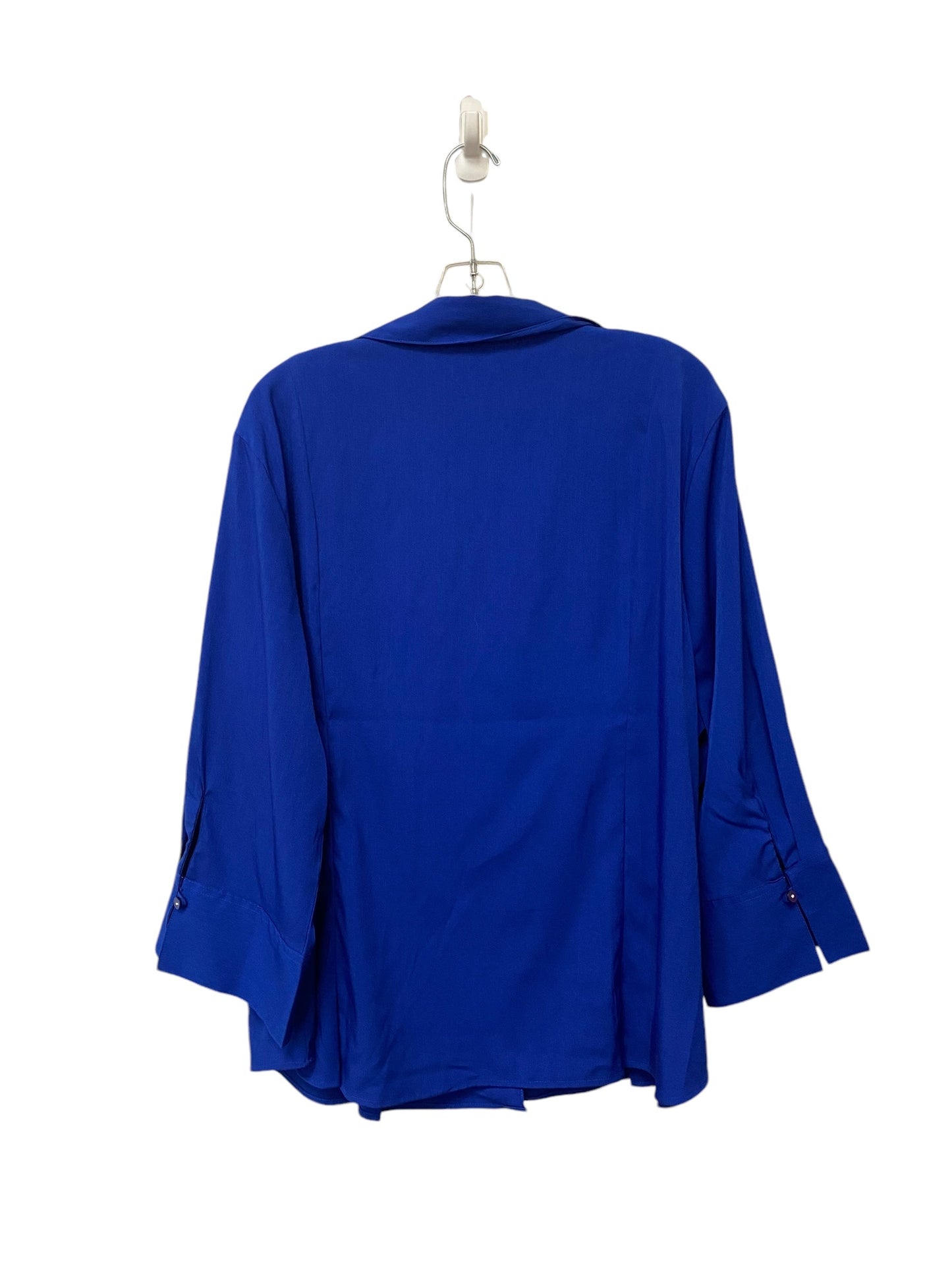 Top Long Sleeve By Clothes Mentor In Blue, Size: 3x