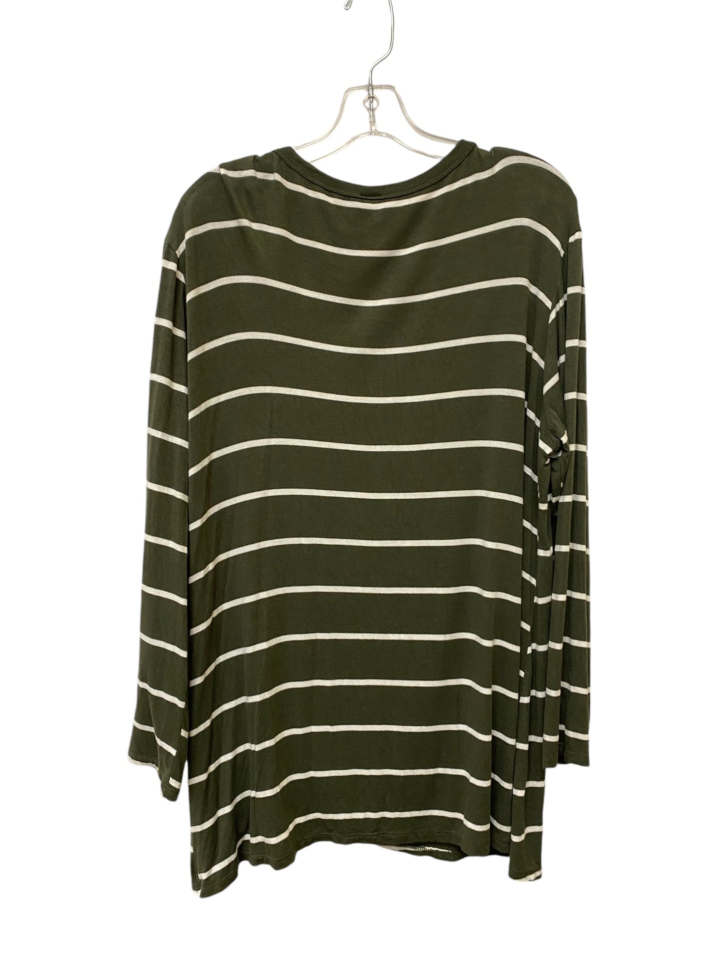 Top Long Sleeve By Clothes Mentor In Striped Pattern, Size: 2x