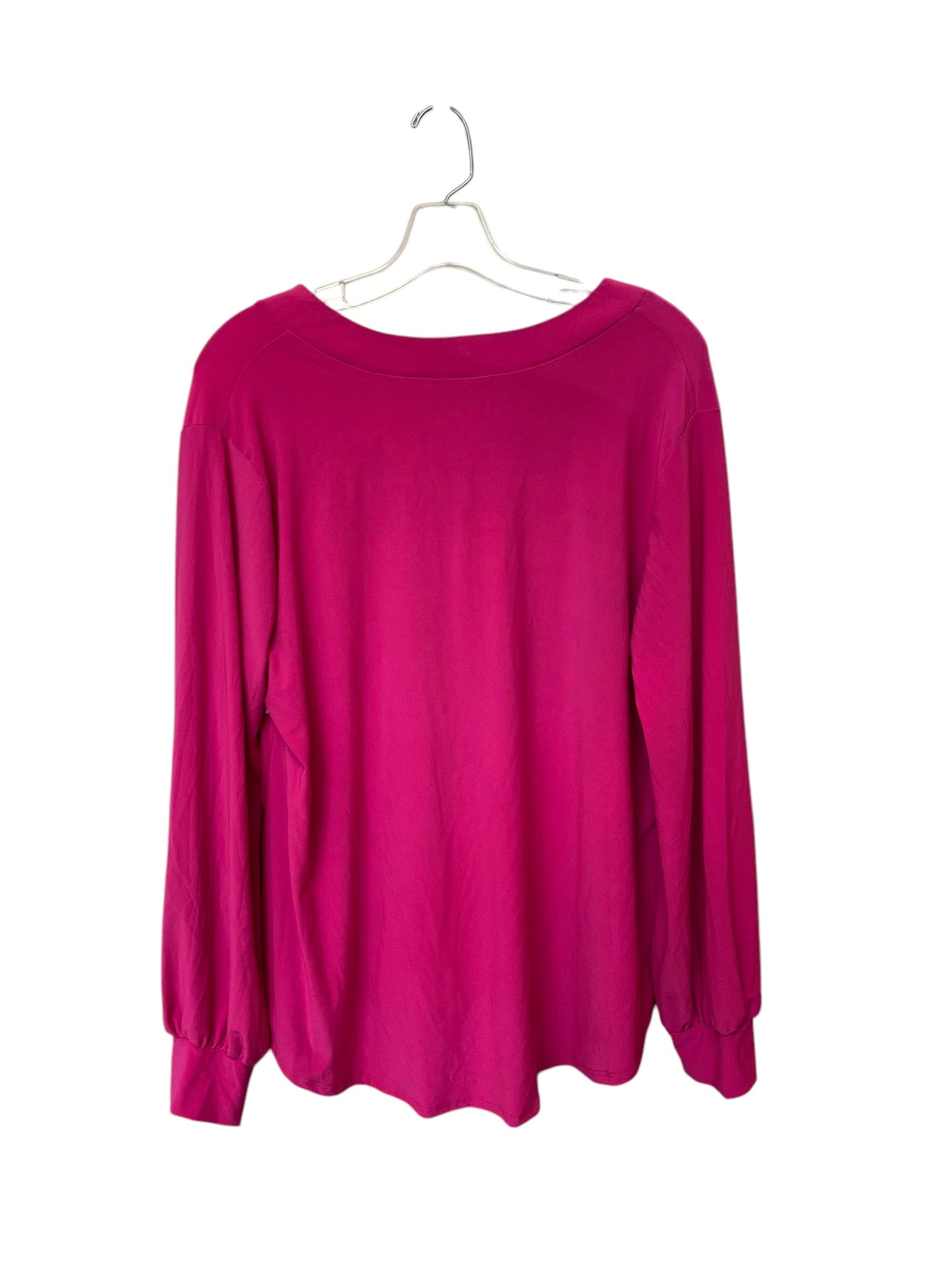 Top Long Sleeve By White Birch In Pink, Size: Xl