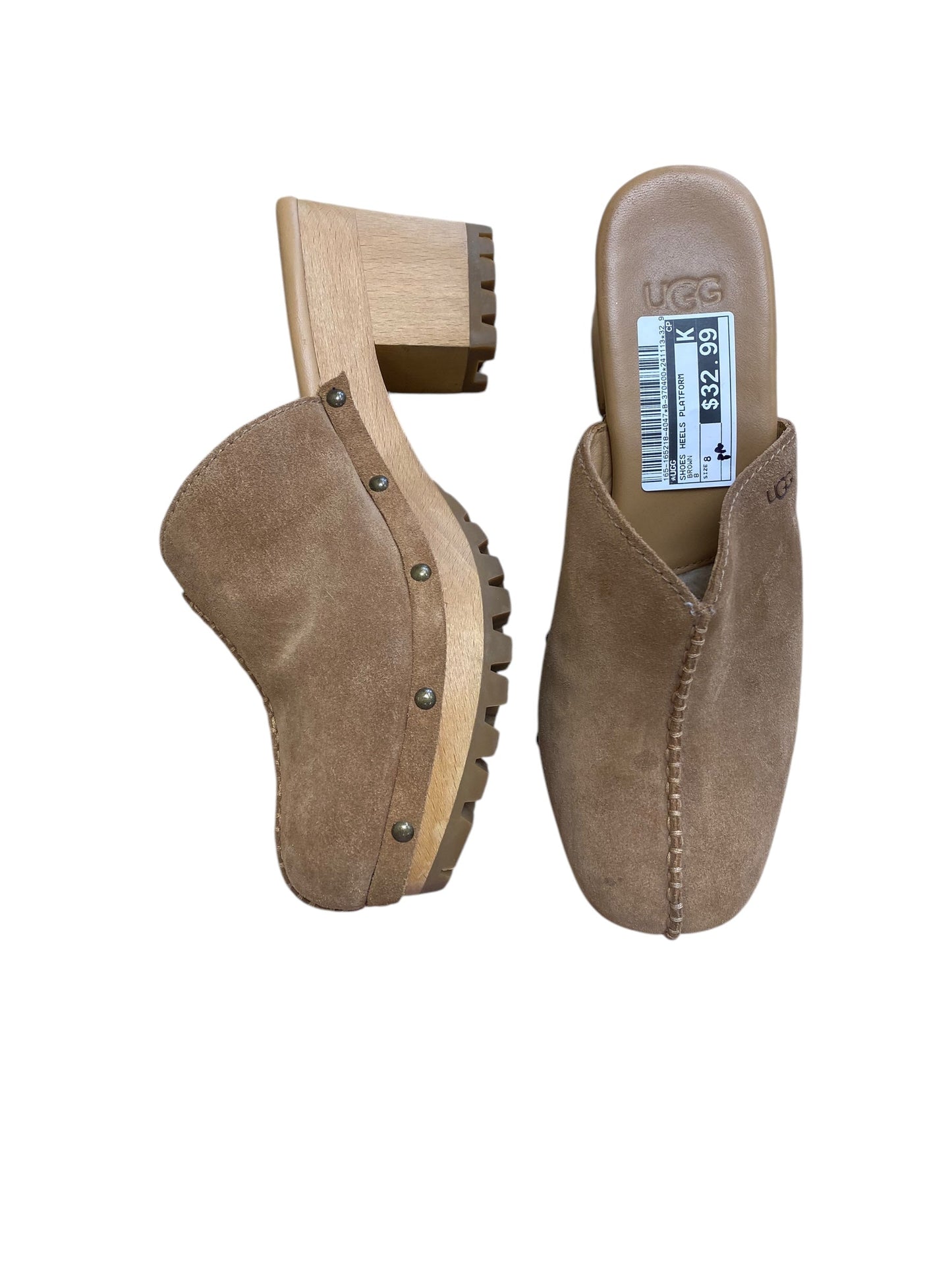 Shoes Heels Platform By Ugg In Brown, Size: 8