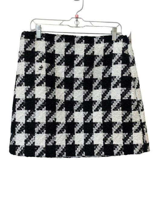 Skirt Mini & Short By Loft In Black & White, Size: 12p