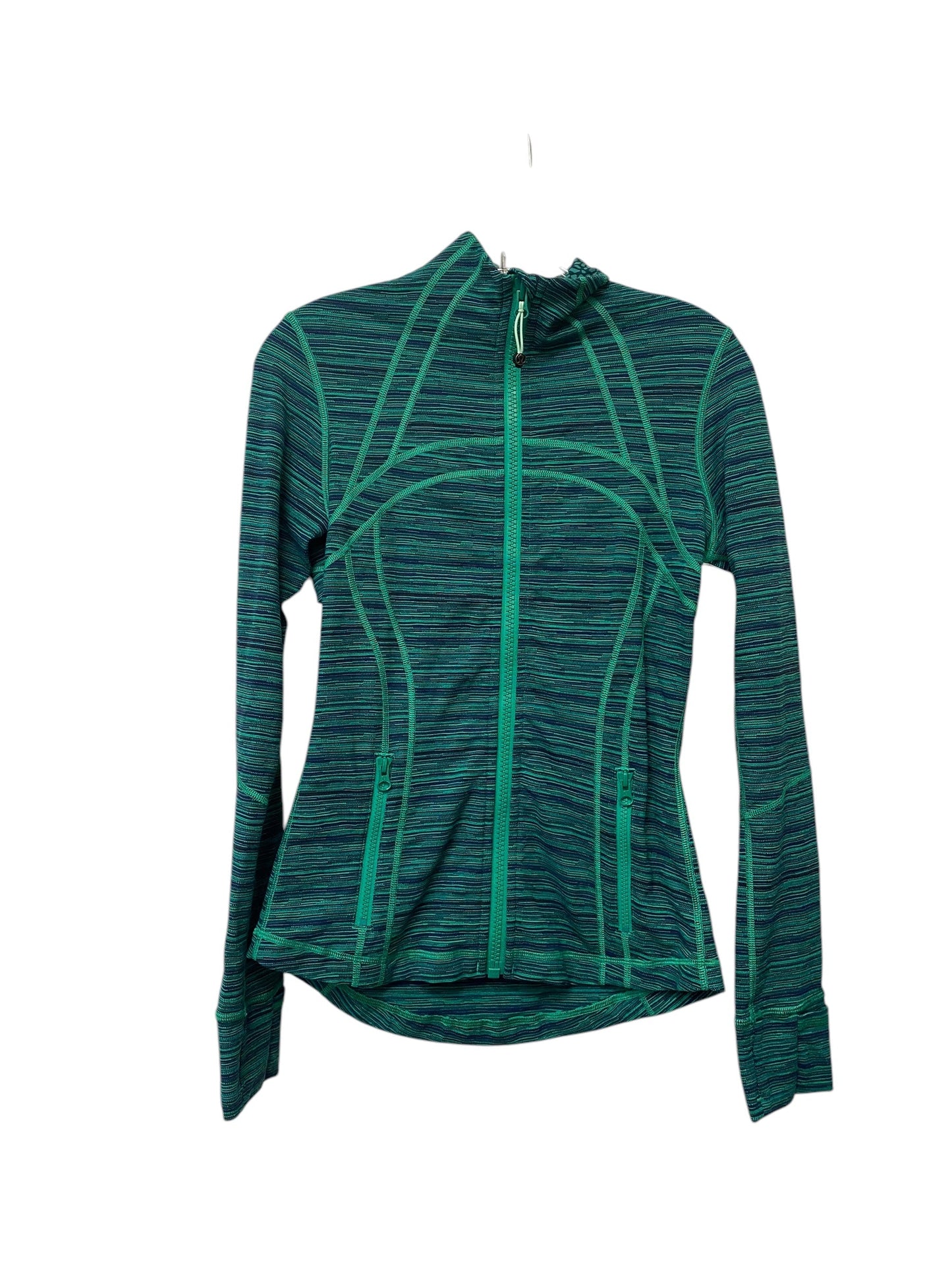 Athletic Jacket By Lululemon In Green, Size: 6