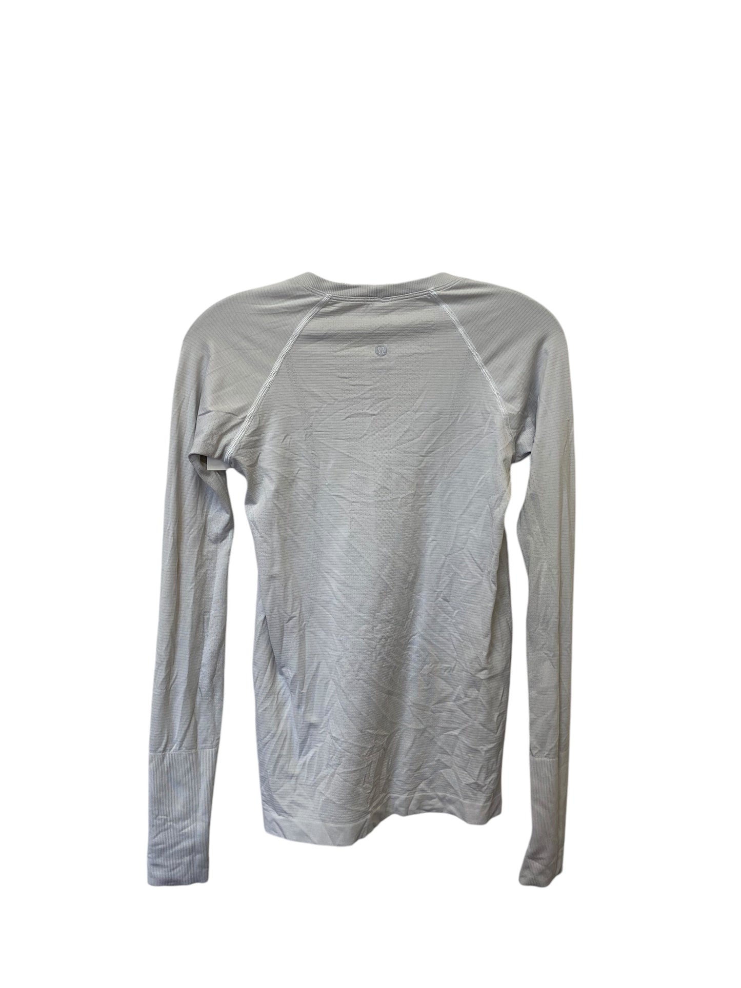 Athletic Top Long Sleeve Crewneck By Lululemon In Grey, Size: S