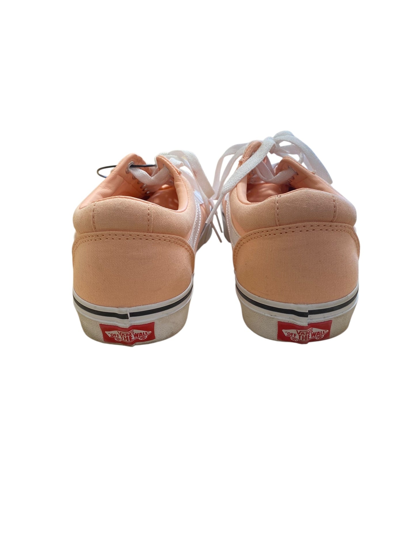 Shoes Flats By Vans In Pink & White, Size: 9.5