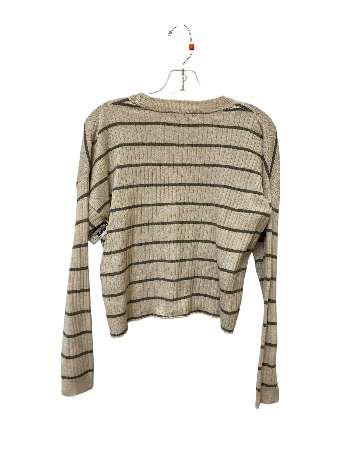 Top Long Sleeve By Madewell In Striped Pattern, Size: S