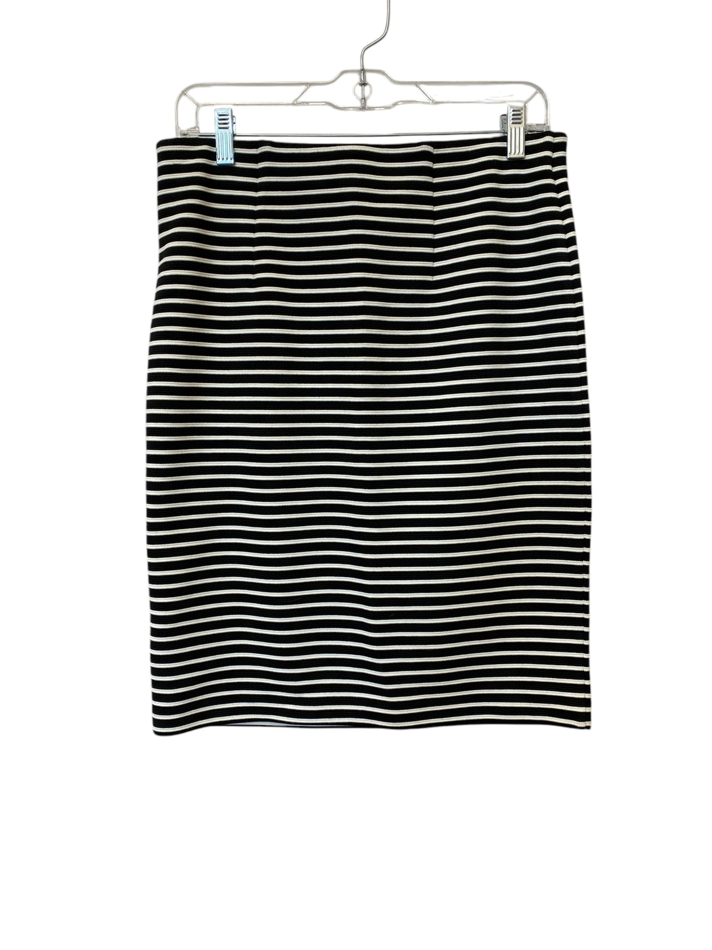 Skirt Midi By Loft In Striped Pattern, Size: M