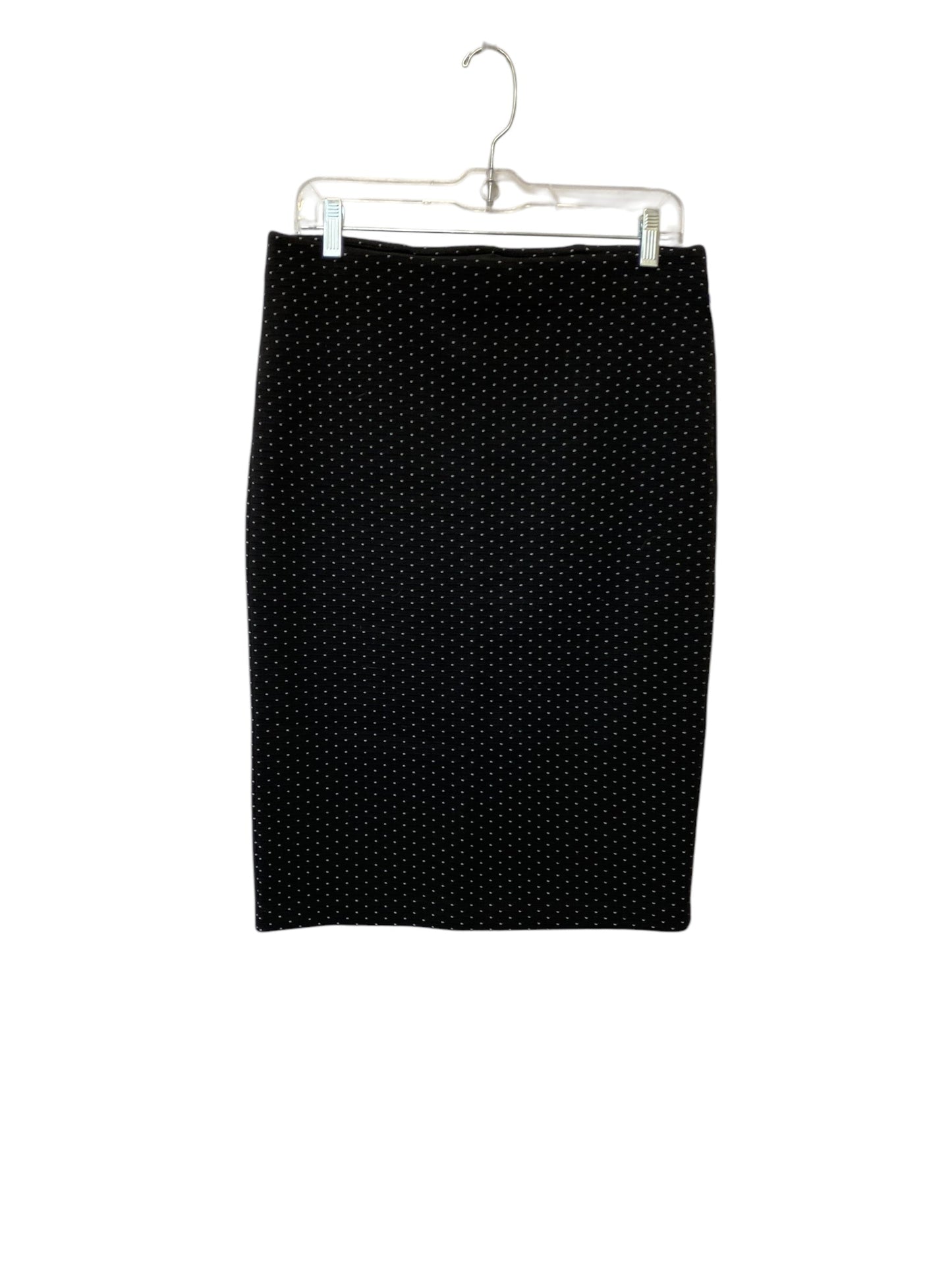 Skirt Midi By Loft In Black & White, Size: M